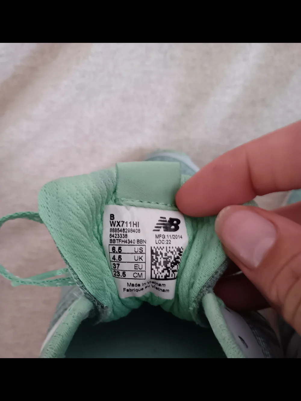 New Balance 711 Women's Size 6.5 Mint Green Gray Cross Training Shoes WX711HI
